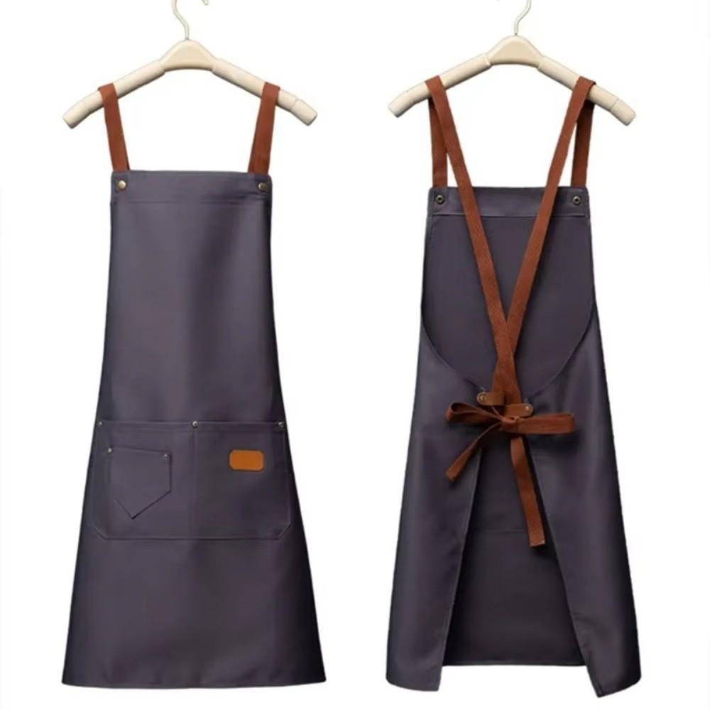 Anti Dirty Kitchen Apron Breathable Barber Apron New Coffee House Uniform