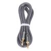 3.5mm Male To Male Cable Nylon Braid Stereo Extension Cord for 3.5mm Port Devices 1.2m   4ft