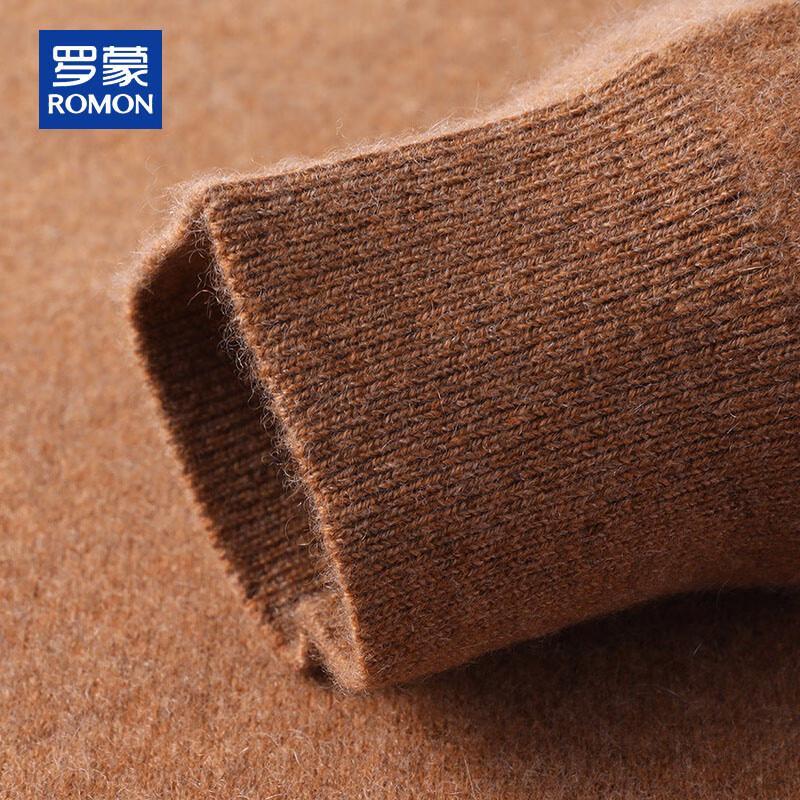 ROMON Men's 100% Pure Cashmere Round Neck Pullover Sweater