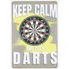 Darts Metal Tin Sign Jusit The Tip Wall Decoration Plaque Vintage Poster Iron Painting for Man Cave Home Cafe Game Room Club