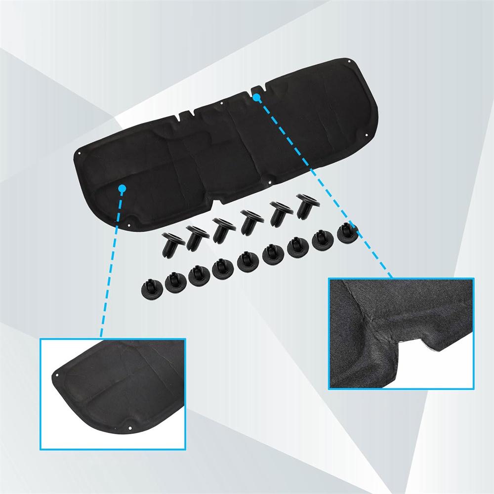 Engine Hood Insulation Pad Heat Shield Blanket Trim For Toyota Rav4 2019-2024