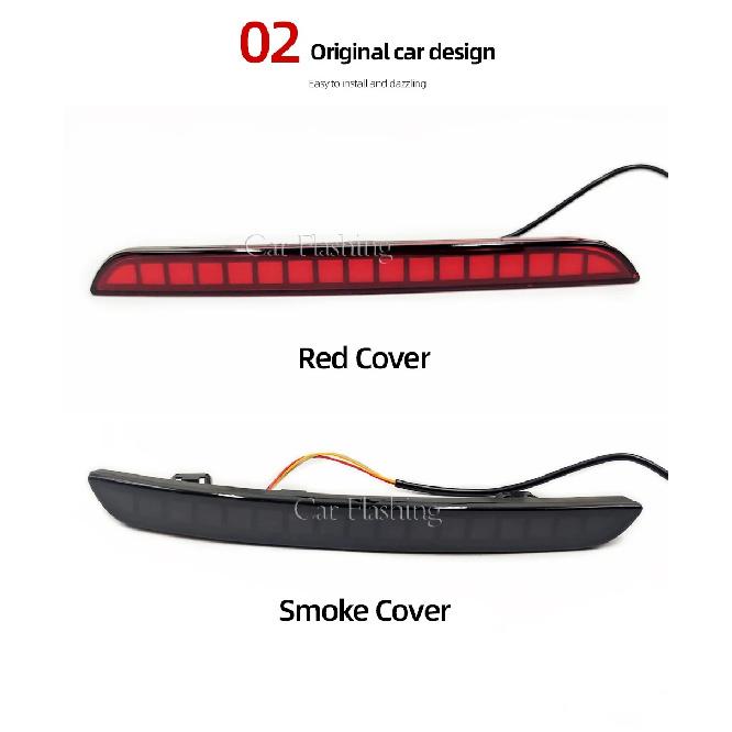 1 Pair Reflector light For Honda Civic 2021 2022 2023 LED Rear Fog Lamp Car LED Bumper Light Brake Light Dynamic Turn Signal