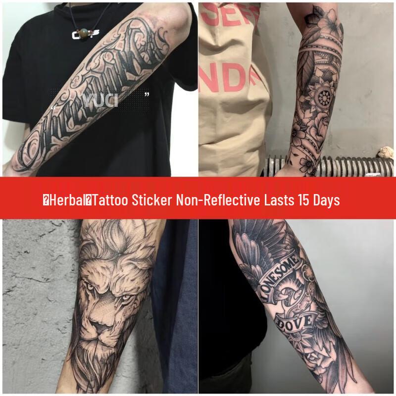 Неотражающая временная татуировка на всю руку Zhenxin