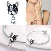 Fit Charms Fororiginal Bracelets Animal Series Flower Rabbit Holding Heart 100%Copper Jewelry Making For Women Gift