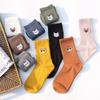 Warm Harajuku Cute Embroidery Animal Funny Socks Women Kawaii Japanese Skarpetki Socks Novelty Cotton Calcetines Mujer Sokken