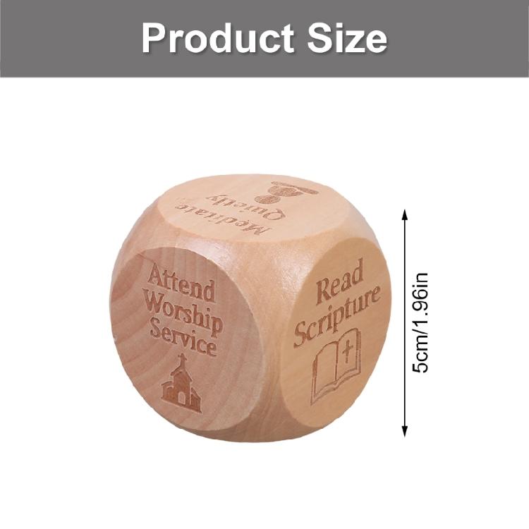 Set of 6 Decision Making Dices Set Party Entertainment Dices Game Accessory For Friend Family Gathering Choice Making Tool