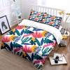 Tropical Floral and Cactus Print Bedding Duvet Cover Set Duvet Cover Pillowcases (1 * Duvet Cover 2 * Pillowcases, Without Duvet Insert)
