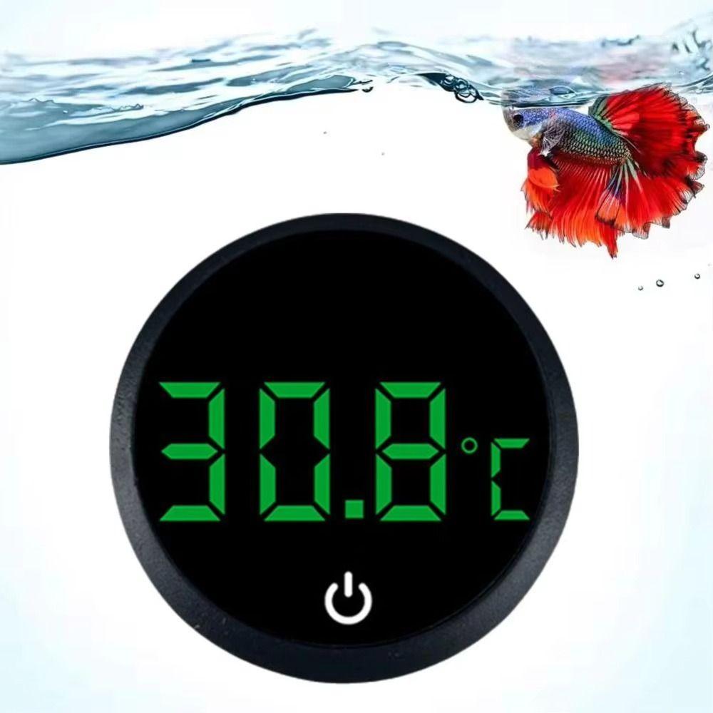 Cordless Fish Tank Thermometer Self-Adhesive Temperature Control Meter  Reptile Tank