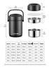 Winter Stainless Steel Insulated Multi-layer Lunch Box - Portable, Large Capacity, Keeps Food Hot for 24 Hours, Perfect for Home or Office.