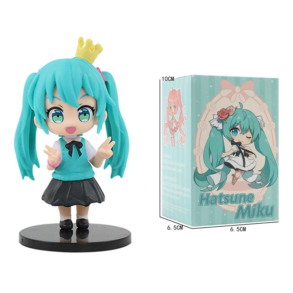 Latest Popular Hatsune Miku Q Version  Lovely Timeless Figurine Collection Model Decor Toy Kids Festival Gift For Kids
