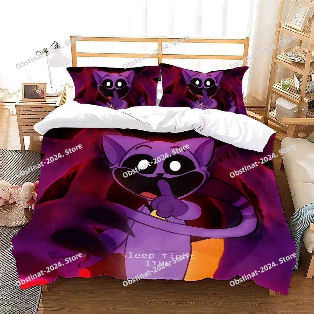 3d Print Game CatNap X DogDay Bedding Set Printed Bed Set Duvet Cover Sheet Pillowcase Bed Soft Quilt Cover Full Queen King Size