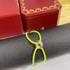 Three-Color Hand-Woven Red Rope Bracelet: Lucky Valentine's Gift for Couples.