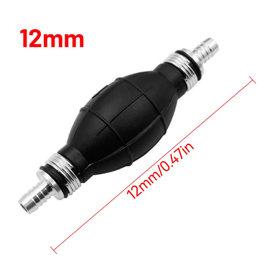 Car Accessories - 8/12mm Hand Fuel Pump Line Rubber Aluminum Hand Primer Bulb Diesel Oil Transfer Petrol for Car Boat Marine Outboard