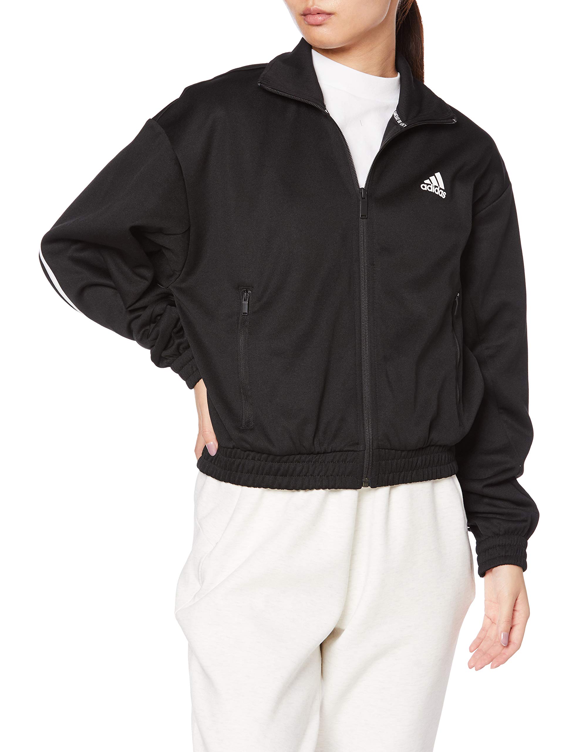 Adidas IPB04 Трек Черный Размер Размер Женская Обязательная Куртка, (FR5109), Ж/М (Япония М)