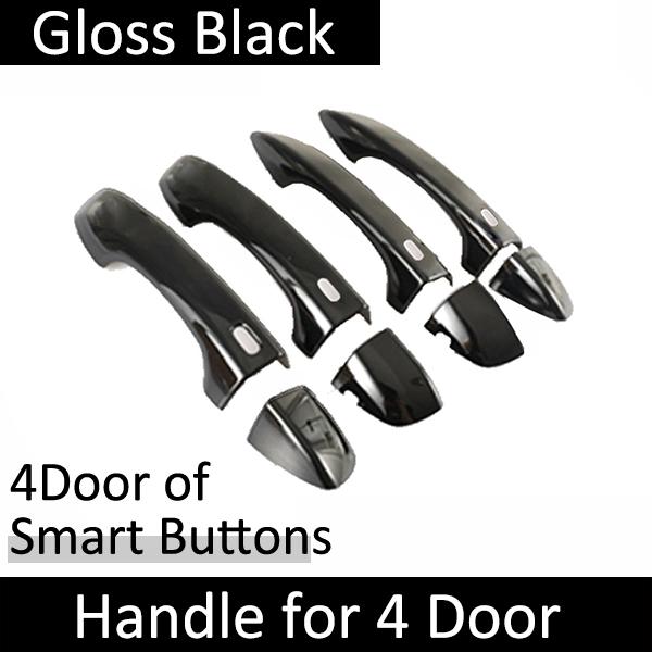 

Для Volkswagen VW Touran MK2 5T 2015 2016 2017 2018 2022 глянцевая черная дверная ручка наклейки автомобиля 4Handle 4 Buttons