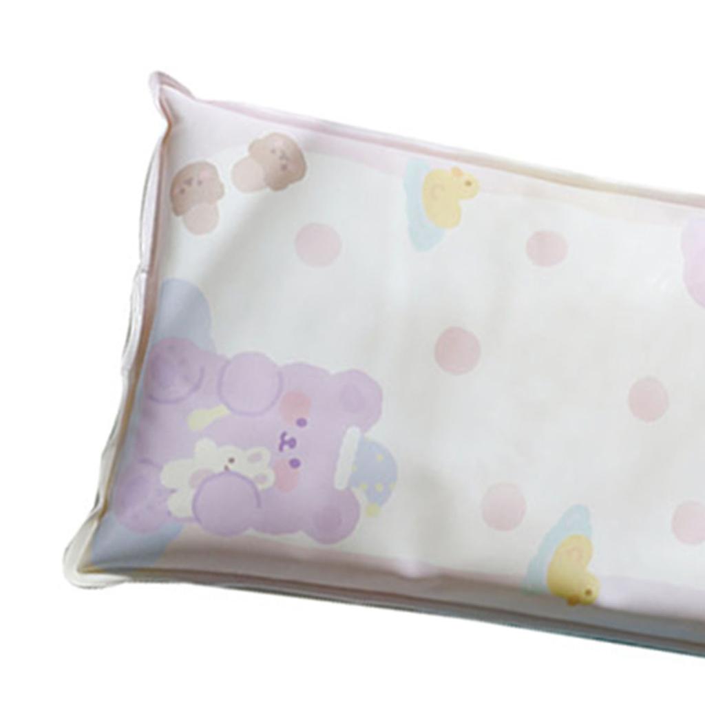 Vodní polštář Letní kreslený chladicí polštář pro studentské zdřímnutí Podložka s náplní z ledových krystalů Gelový fialový medvěd