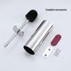 Stainless Steel Wall-Mounted Toilet Brush Set, Punch-Free & Odor-Proof.