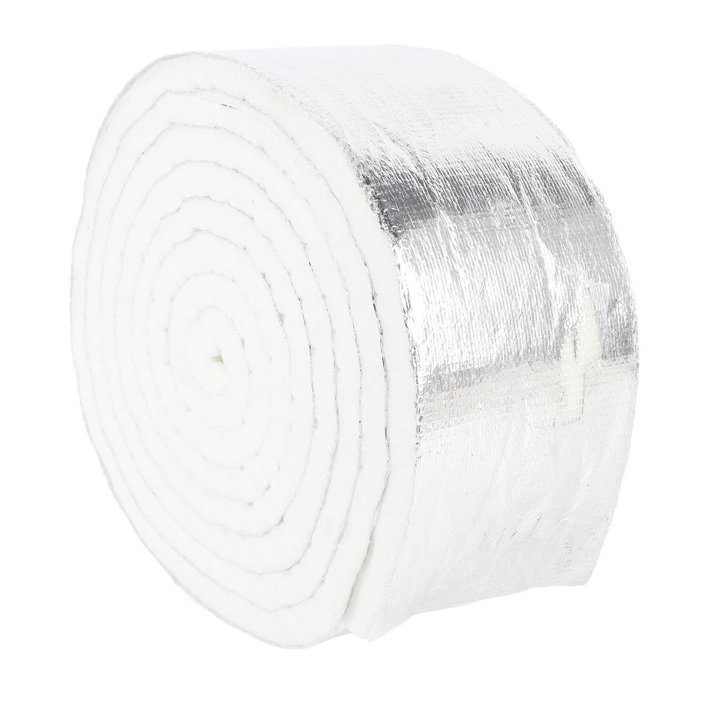 Thermal Insulation Tape 1000 degrees C Heatproof IMPA813872 Aluminum Foil Pipe Wrap Insulated Tape for Auto Parts Home