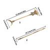 Antique Brass Keychain Classic Water Margin Weapon Replica Miniature Spear Ornament For Collectors And Fans