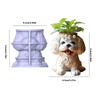 Silicone Flower Pot Mold With Adorable Dog Design Multi Purpose Crafting Tool For Cement Plaster Resin Projects