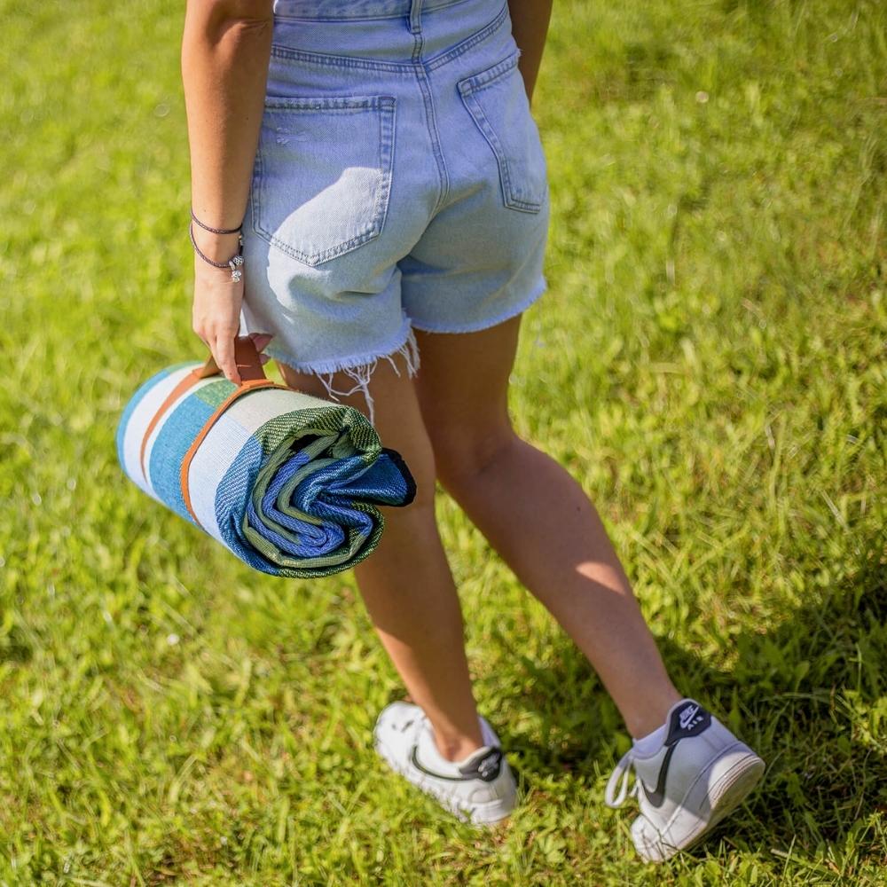 Picnic Blanket Beach Mat Plaid Pad Insulation Foldable Waterproof 200X200