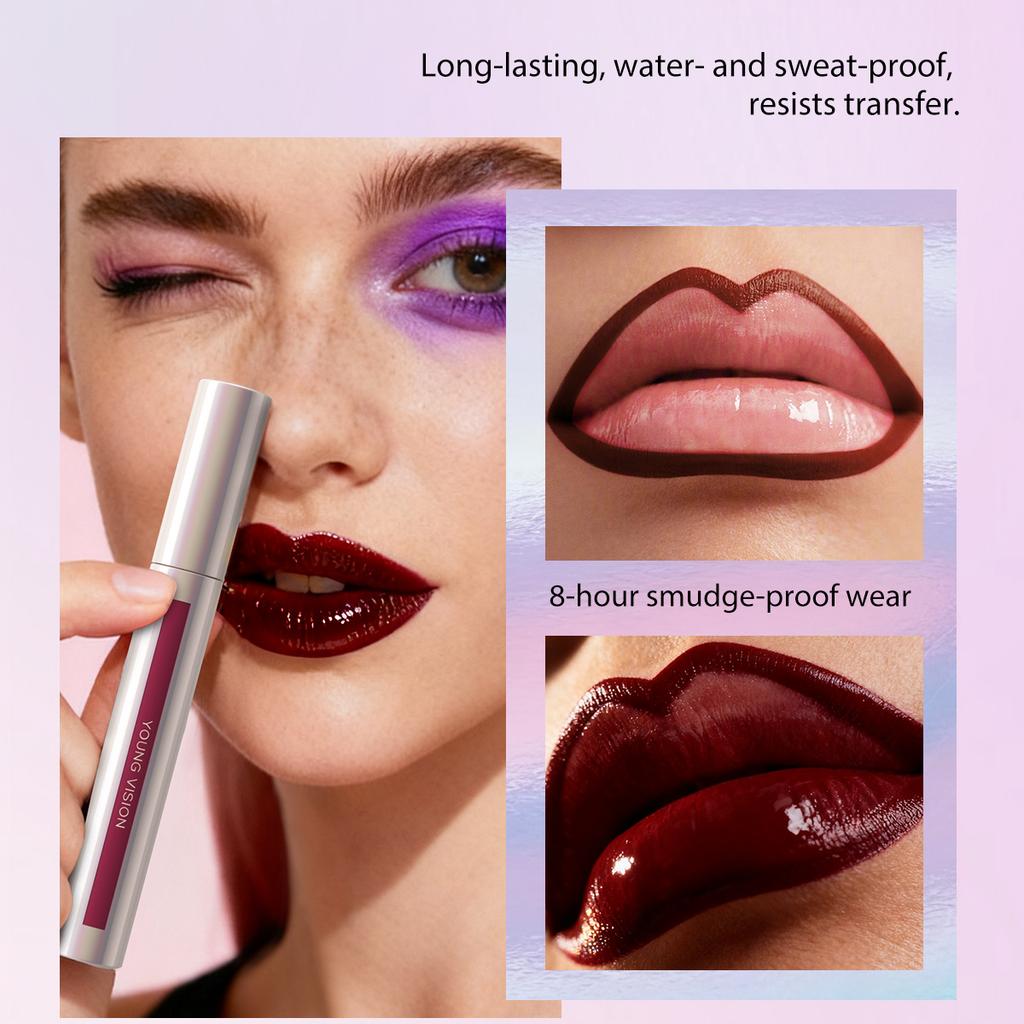 3PCS Peel Off Lip Liner Set, Long - Lasting Smudge - Resistant Water/Sweat Proof Transfer , Vibrant Multi - Color Lip Gloss , Lipstick Gift Set