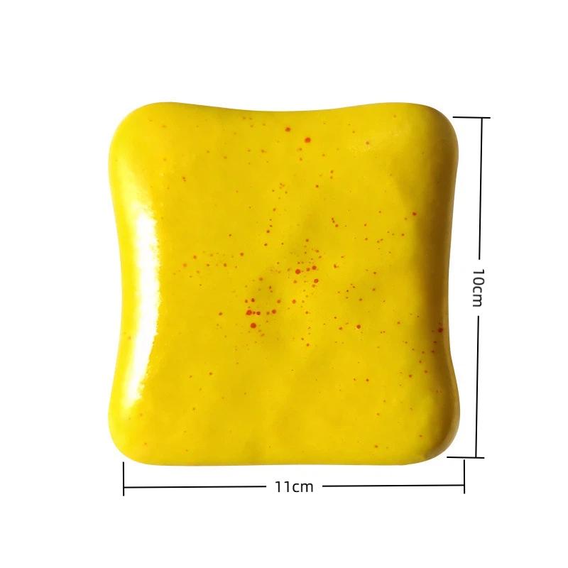 Soft Squeeze Simulated Toast Squishy Toy Stress Relief Fidget Bread Toy Easy to Clean for Home Office Daily Anxiety Relief