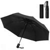Folding Automatic 8 for Includes Umbrella Black Umbrella, Open/Close, One-Touch Operation, Ultra-Lightweight (333g), Ribs, Water-Repellent,