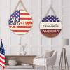 Unique Independence Day Wooden Signage For Festive Home Decor With American Flag Motif
