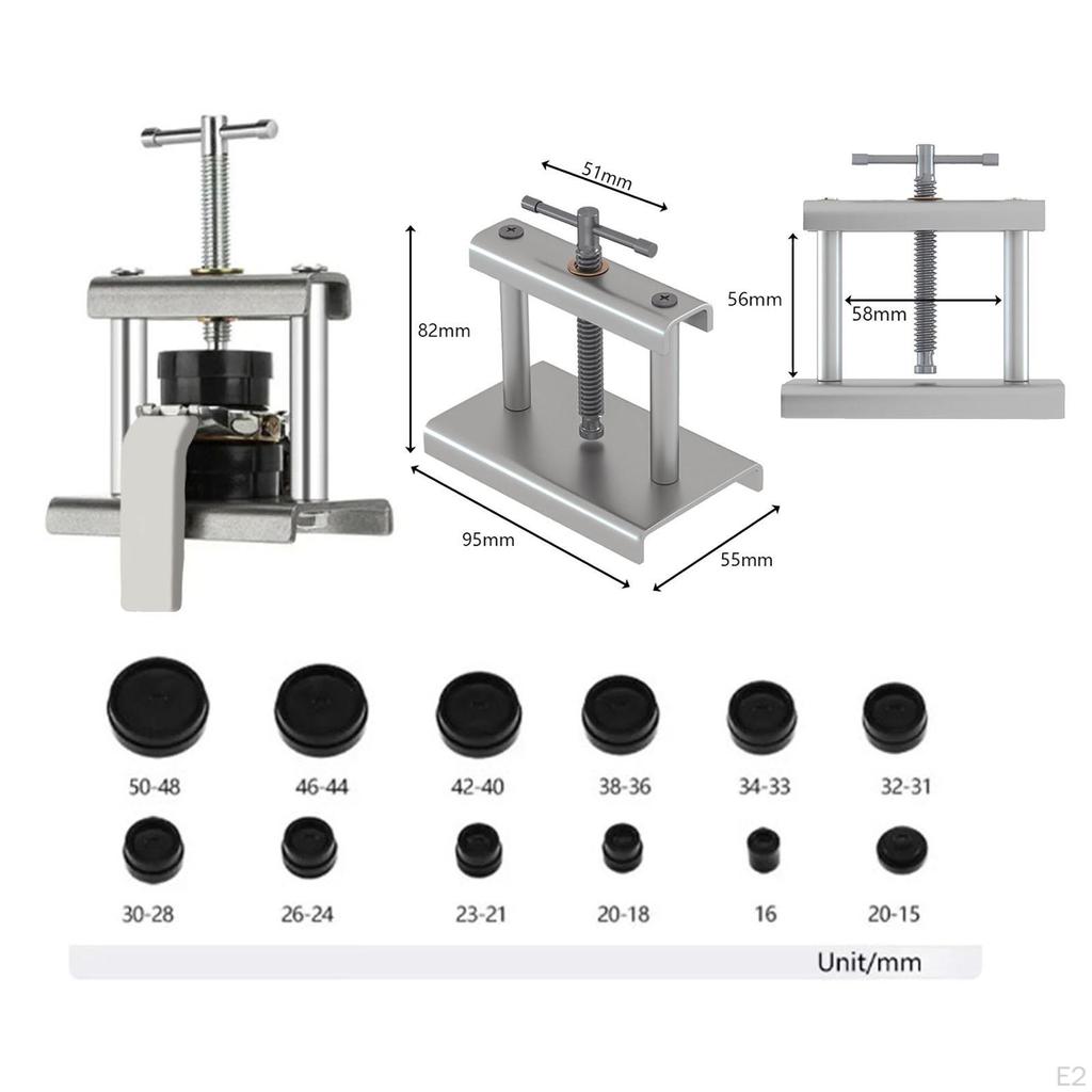 Watch Press Tool Set Back Case Closer Watchmaker Portable Cover Fitting Dies