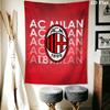 AC Milan Wall Tapestry Aesthetic Wall Hanging Printed Fabric Blanket Decorative Tapestries for Bedroom Living Room Home Decor