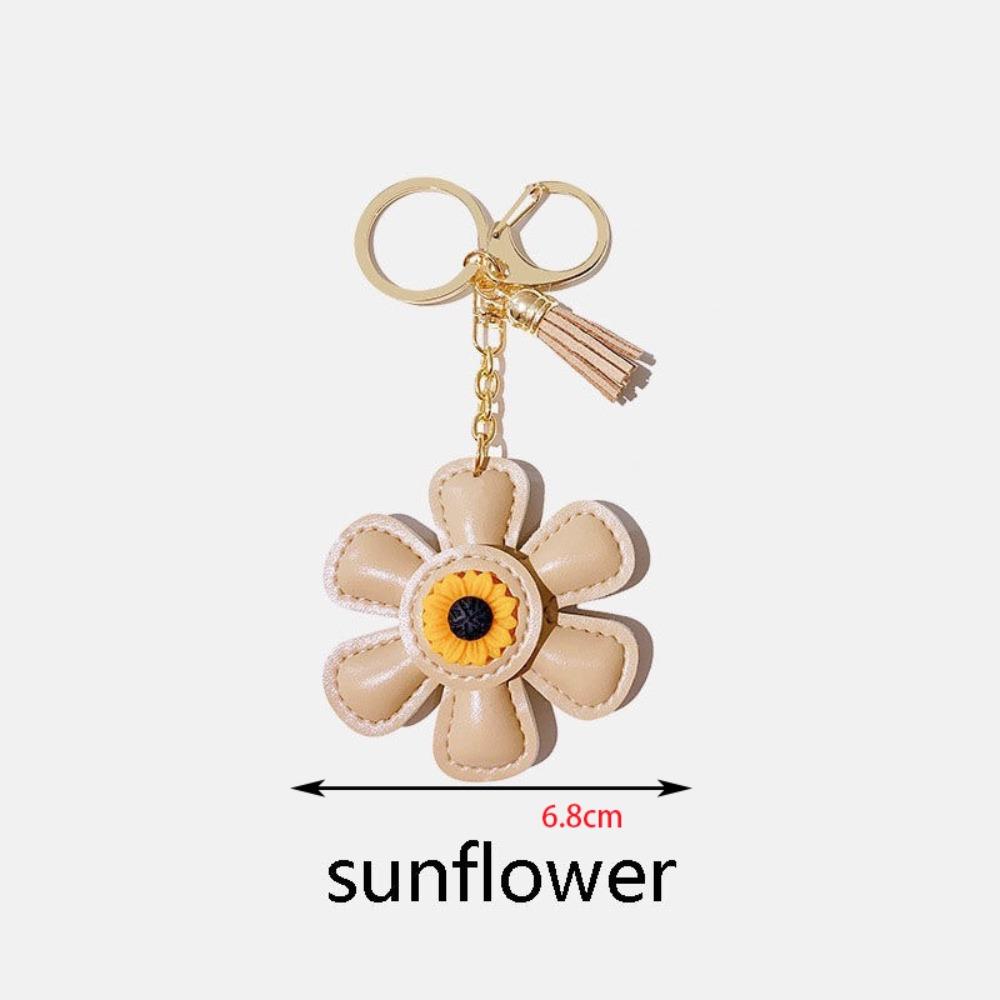2024 Creative Bag Charm Cute Sunflower Keychain Backpack Accessory Gift