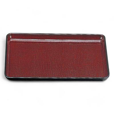 Bandeja Kasuri Longa de 36cm com Laca Feita em Lavadora de Louça Segura J-kitchens Resistente ao Calor (Bandeja/Bandeja) Antiderrapante, Tamuke-Kasuri (Resina ABS) Japão,