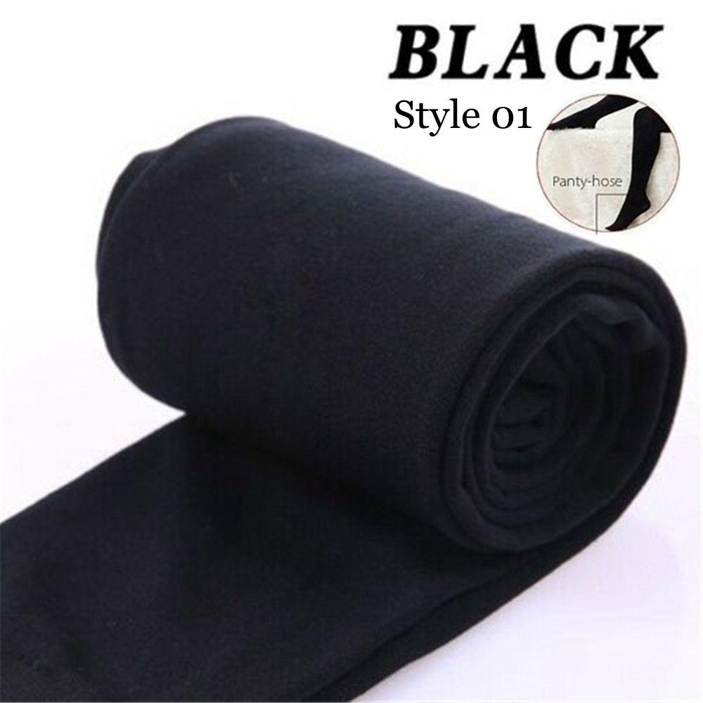 Fashion Fluff Lined Winter Thermal Thick Pantyhos Stretch Pants Warm Tights Slim Leggings