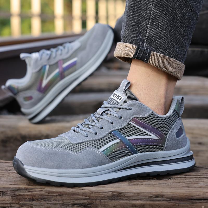 Labor Insurance Shoes Men's Steel Bag Head Non-slip and Wear-resistant Shoes, Anti-smashing and Anti-piercing Comfortable Work Shoes