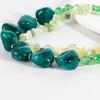 European Retro Green Resin Beaded Irregular Choker Necklace
