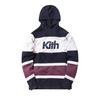 Kith Delk Paneled Hoodie Navy Men Tops Blue 0725-1SS180106DPH-NAVY