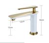 Luxury Bathroom Basin Faucet Deck Mounted Black Chrome Gold Sink Tap Single Hole Water Taps Hot and Cold Basin Mixers