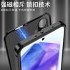 Per Samsung A55 Custodia per Telefono con Protezione Lente in Metallo Alloy Per Galaxy A 55 5G Vetro Temperato Trasparente Cover Posteriore Rigida Antiurto