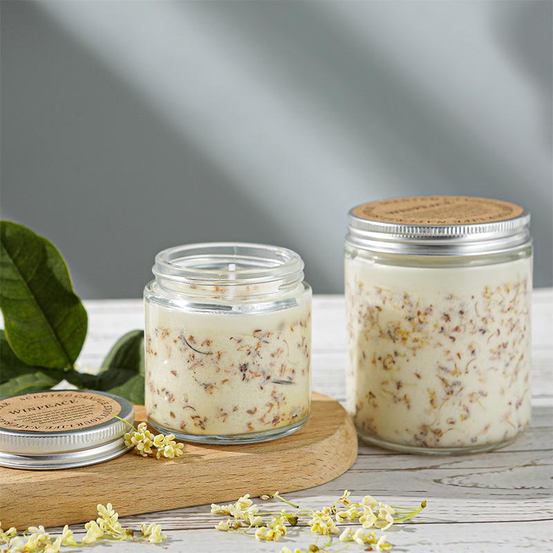 Osmanthus Aromatherapy Candles Calm The Mind and Help Sleep Home Indoor Niche High-end Fragrance Candles Souvenir Gift Box