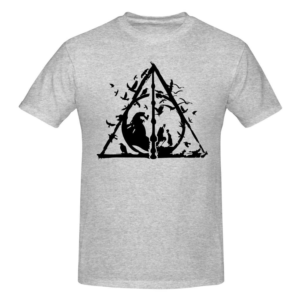 Funny Deathly Hallow Wizard Magic Witchy Unisexs Printed Tshirt Unisex T Shirtblack