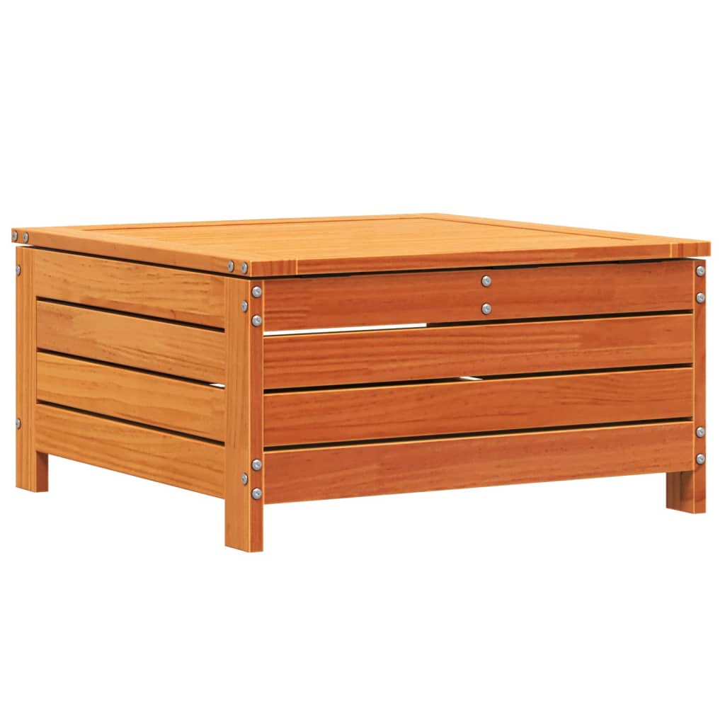 Garden Stool Wax Brown 62 X 63.5 X 32 Cm Solid Pine Wood