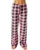 Women's Plaid Pajama Pants - Comfortable Elastic Waist Sleep Bottoms with Drawstring