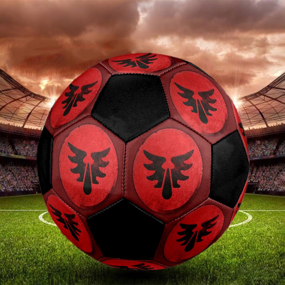 Blood Angels Cool Indoor Soccer Ball Colorful Machine Stitched PVC Size 5 Team Training Competition Ready Durable High-Bounce Cool Sports Gift