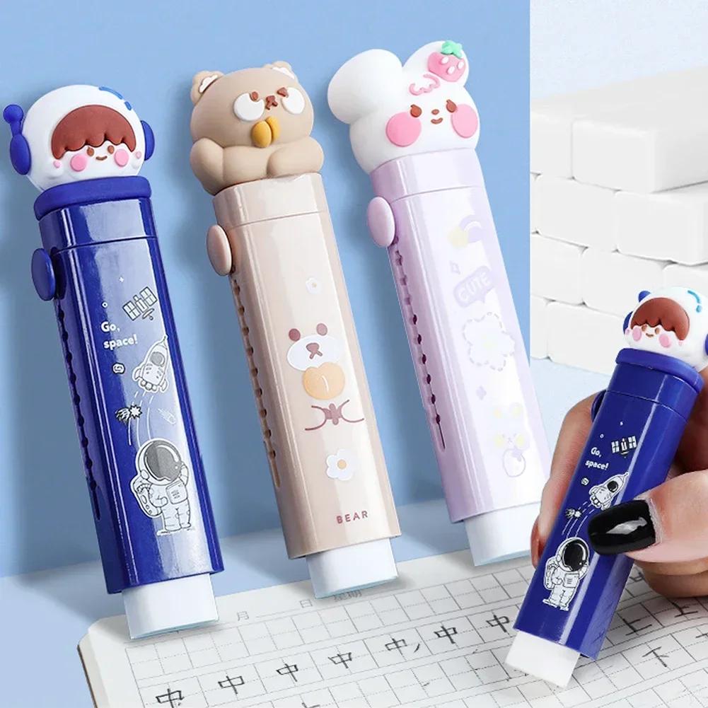 

Kawaii Push-pull Design Cat Paw Rubber Erasers Student Correction Tool Kids School Office Supplies Gift Creative Stationery