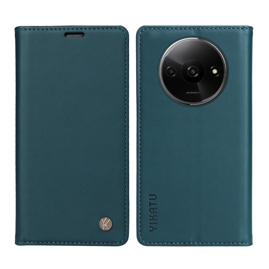 YIKATU YK-001 For Xiaomi Redmi A3 4G/Poco C61 4G Case Hidden Magnetic Adsorption Leather Phone Cover