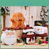 Festive Christmas Decorative Gingerbread Man Cookie Tin Box For Holiday Cheer