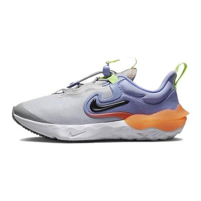 Run Flow PS Photon Dust Purple Pulse Kids Sneakers Grey Total-Orange Black DR0471-002