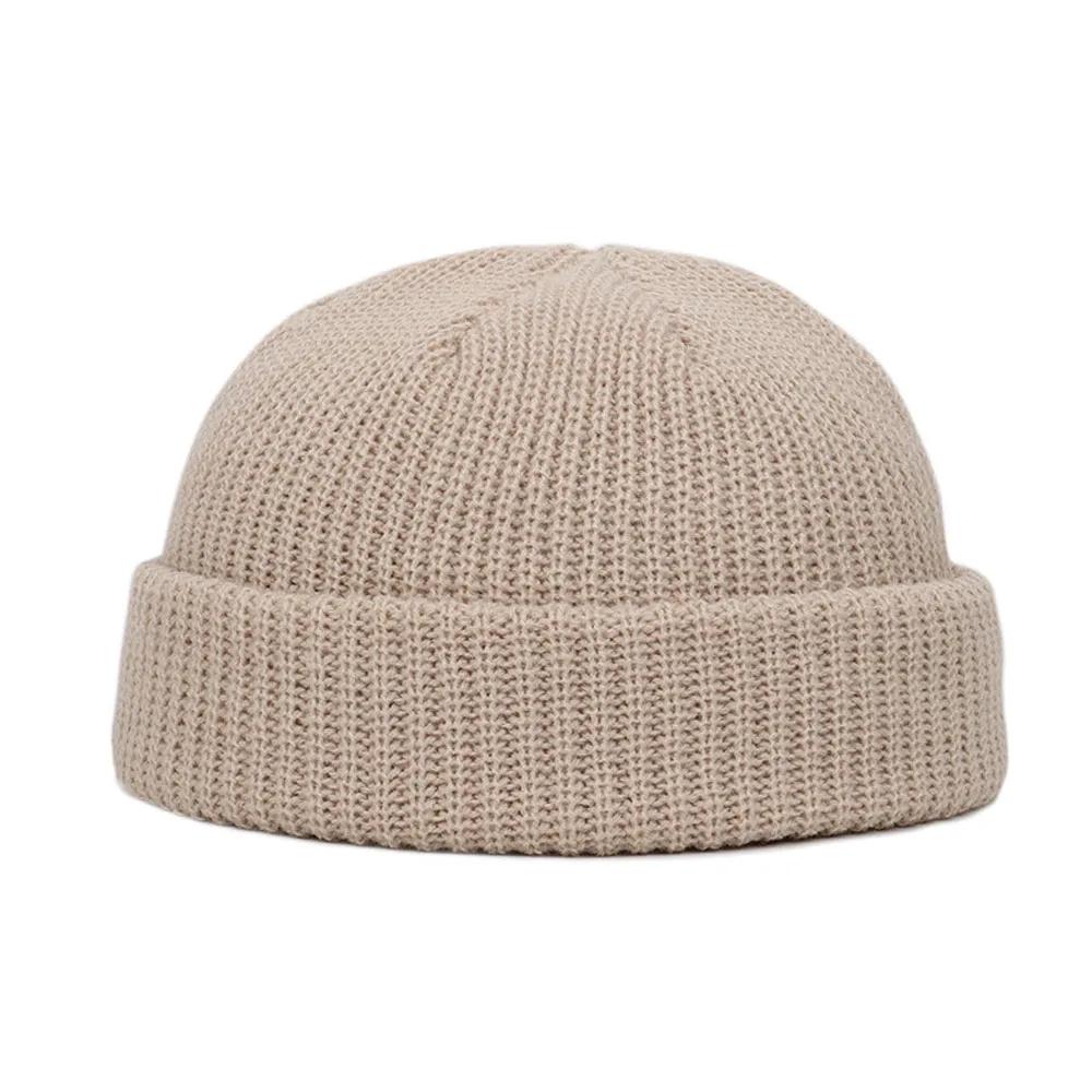 2025 Winter Warm Beanies Casual Short Thread Hip Hop Hat Adult Men Female Wool Knitted Skull Cap Elastic Unisex