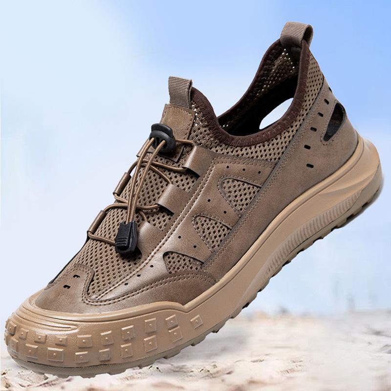 Summer Sandals Men's Outer Wear Hollow Hole Shoes Outdoor Leisure Sports Mountaineering Wading River Shoes Men
